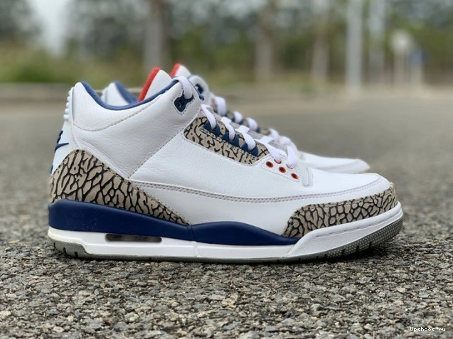 JORDAN LOOK 854262-106 BLUE AIR FIRST RETRO 3 NIKE TRUE AIR 0414